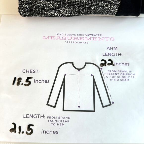 Eileen Fisher Womens Jacket Size M Tweed Knit Cotton Blend Black - Picture 6 of 6